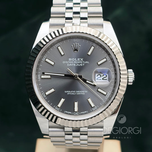 Rolex Datejust 126334 Jubilee 41 mm Grigio Acciaio