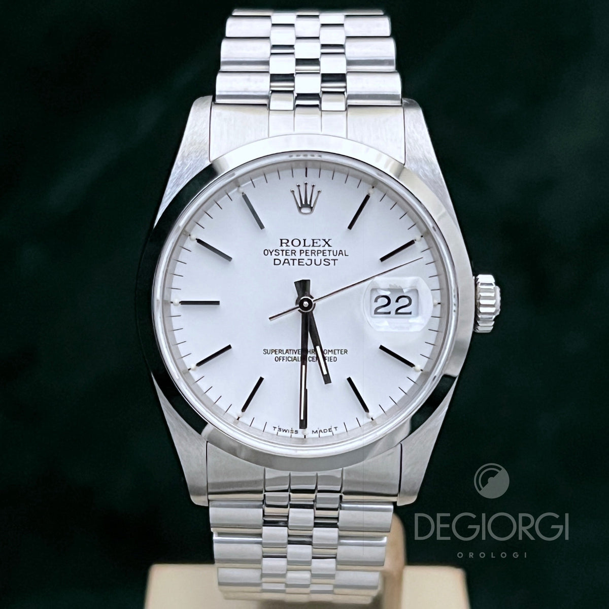 Rolex Datejust 16200 Jubilee Bianco