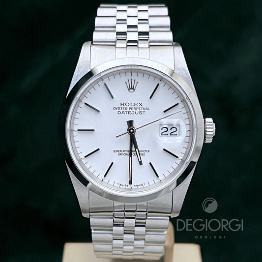 Rolex Datejust 16200 Jubilee Bianco