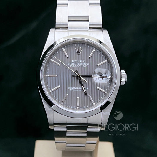 Rolex Datejust 16200 Oyster Millerighe Tapestry