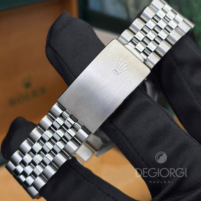 Rolex Datejust 16220 36 mm Acciaio Jubilee Argentè Crema