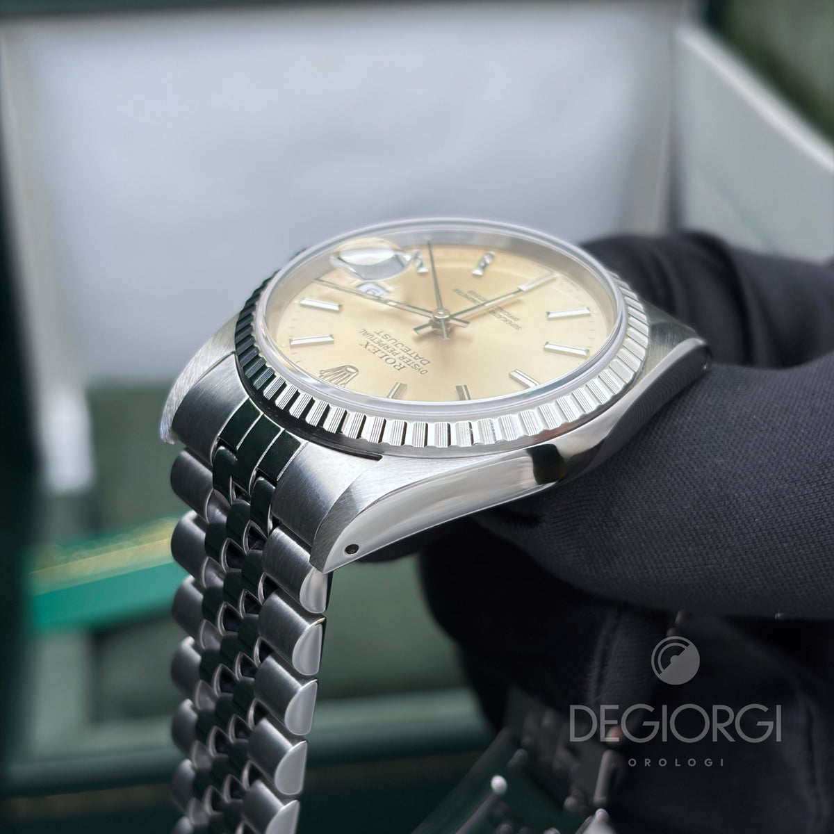 Rolex Datejust 16220 36 mm Acciaio Jubilee Argento