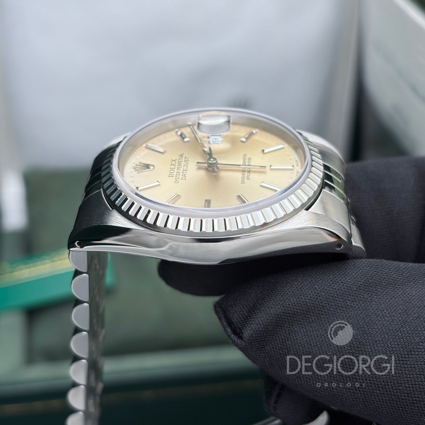 Rolex Datejust 16220 36 mm Acciaio Jubilee Argento