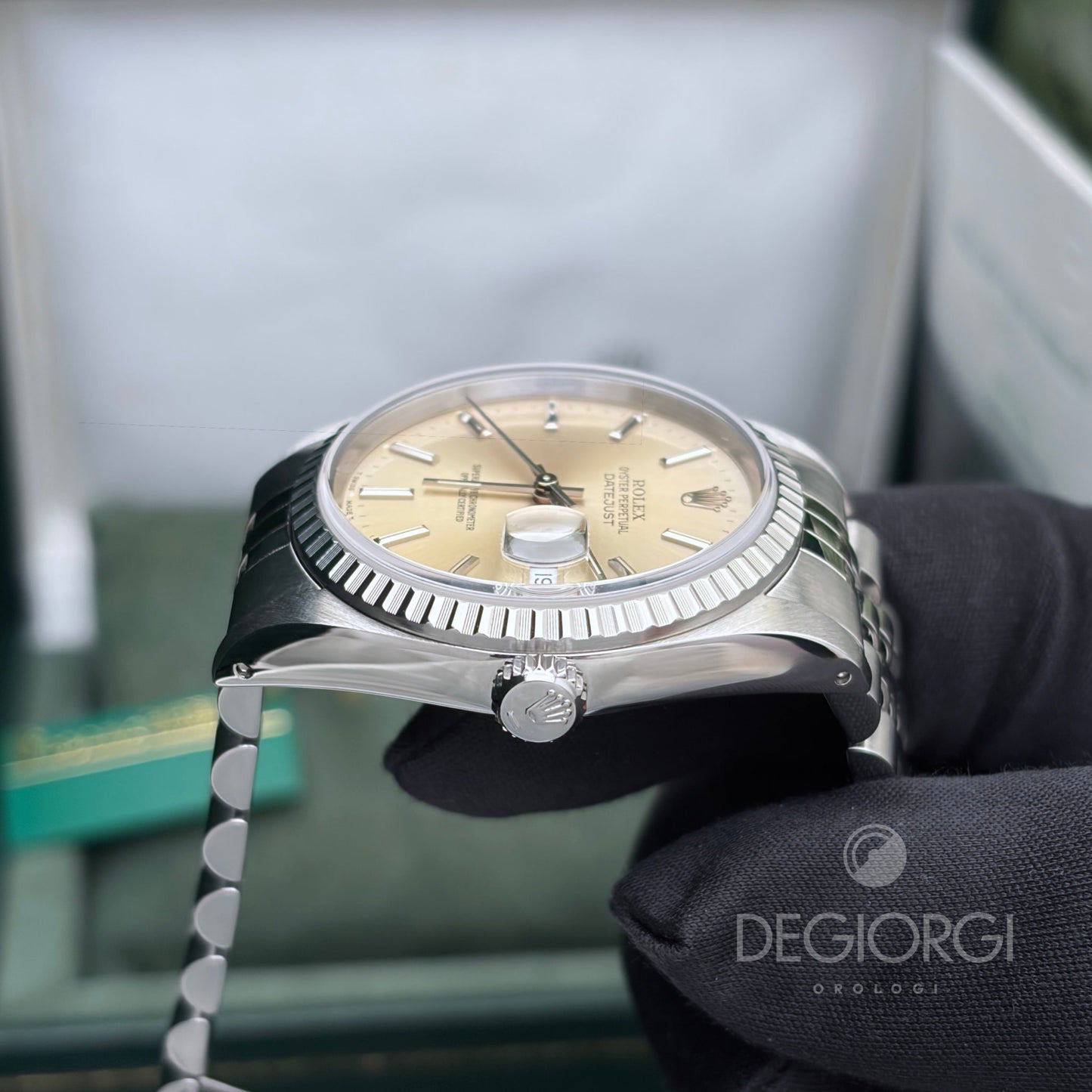 Rolex Datejust 16220 36 mm Acciaio Jubilee Argento