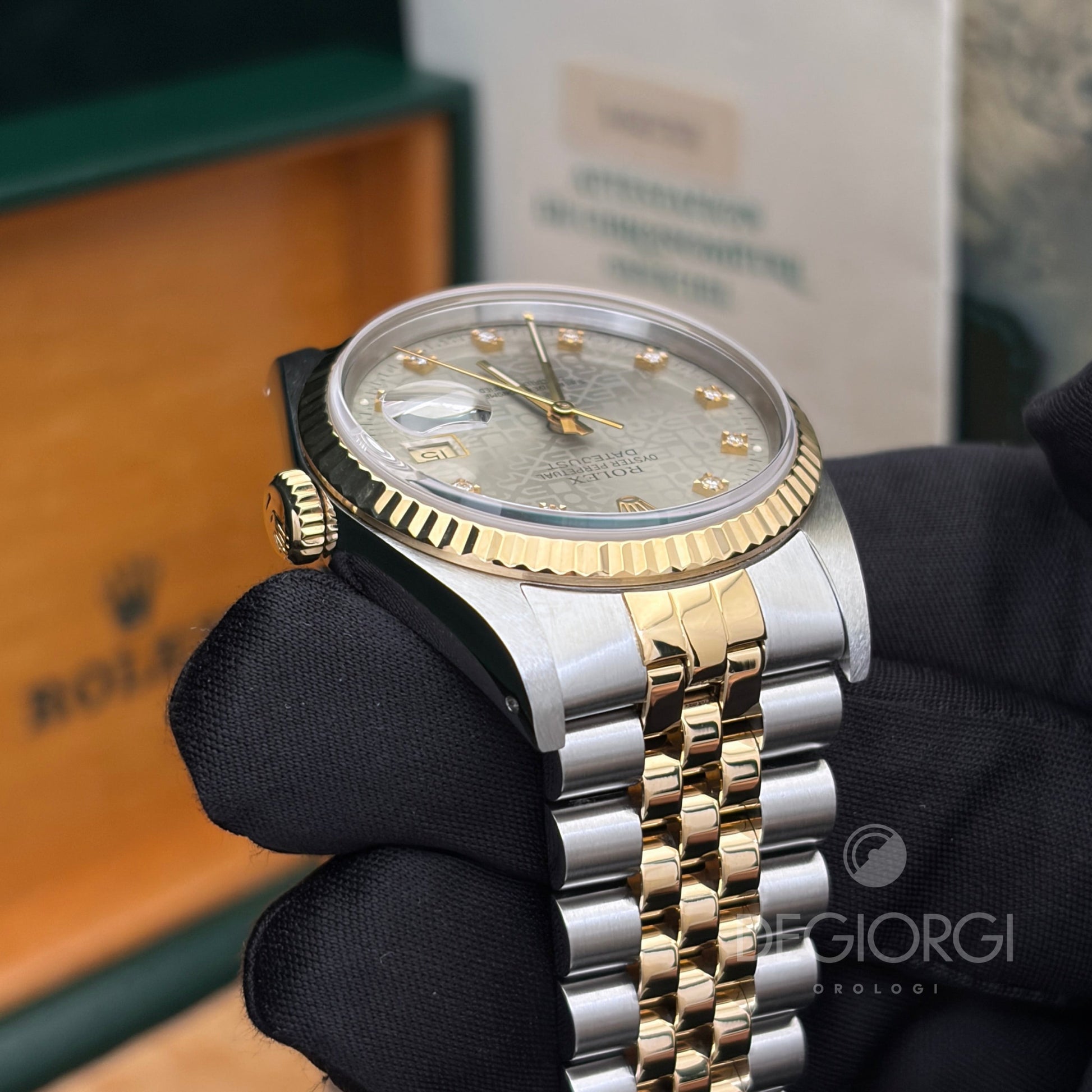 Rolex Datejust 16233 Jubilee Grigio Diamanti