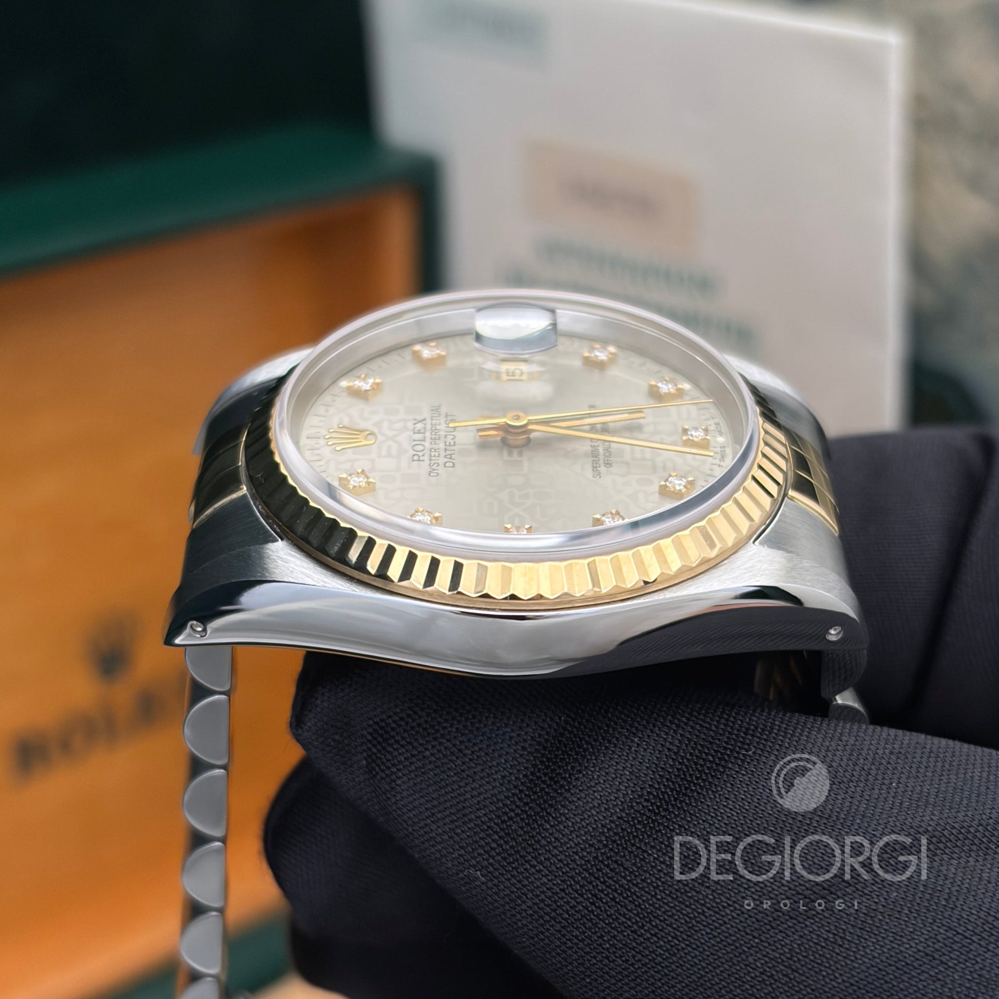 Rolex Datejust 16233 Jubilee Grigio Diamanti