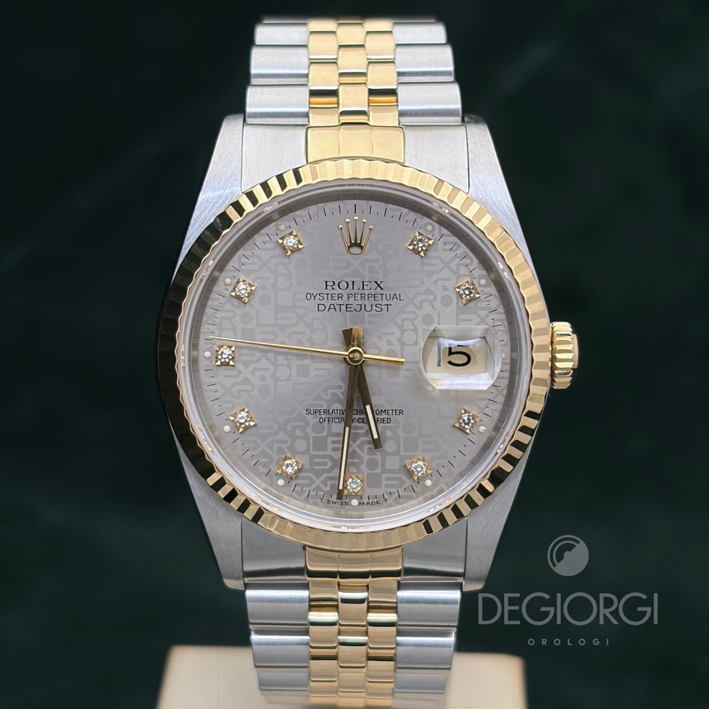 Rolex Datejust 16233 Jubilee Grigio Diamanti