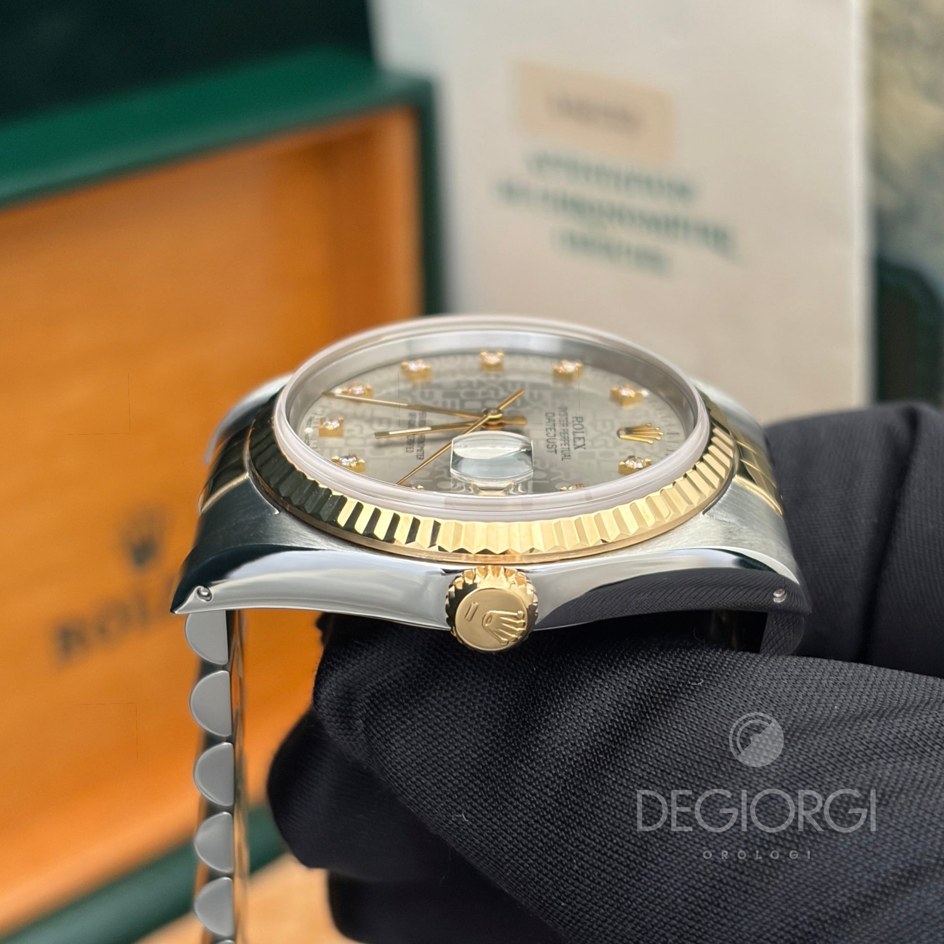Rolex Datejust 16233 Jubilee Grigio Diamanti