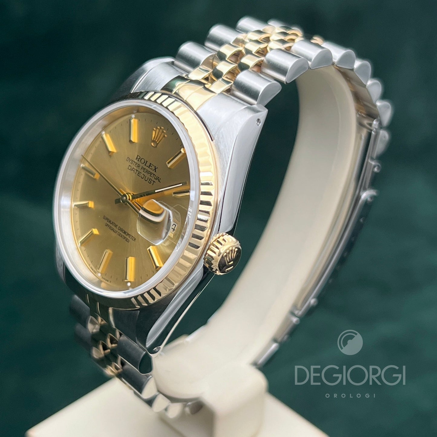 Rolex Datejust 16233 Jubilee Champagne Indici