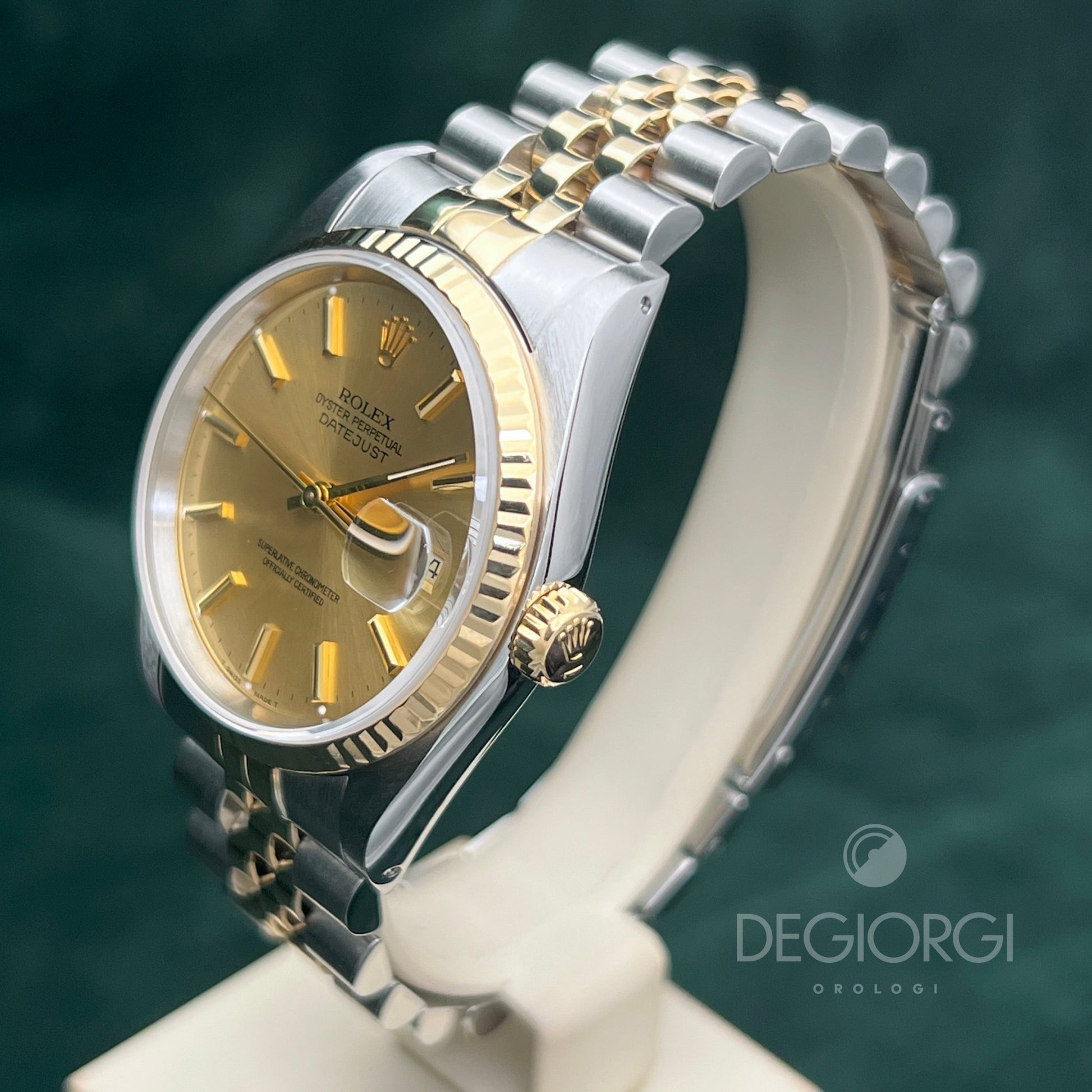 Rolex Datejust 16233 Jubilee Champagne Indici