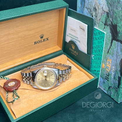 Rolex Datejust 16233 Jubilee Champagne Indici