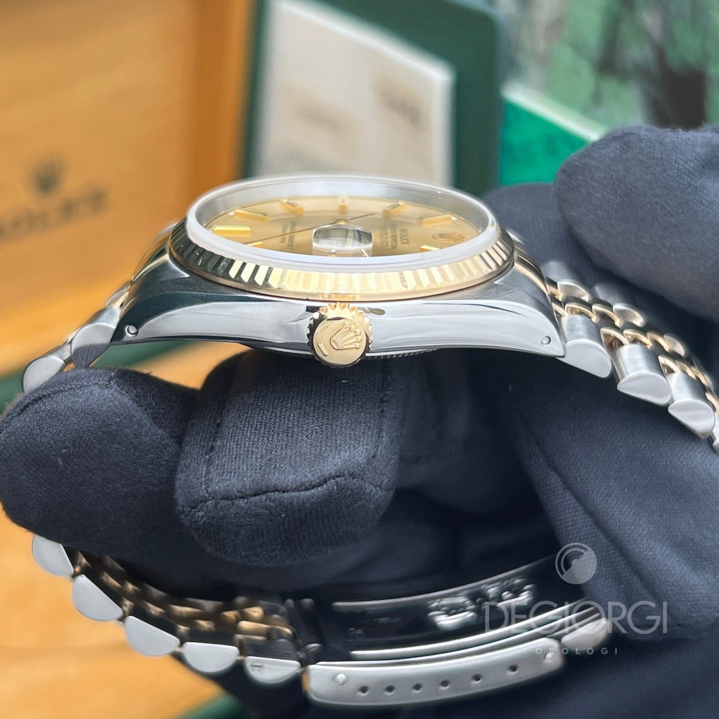Rolex Datejust 16233 Jubilee Champagne Indici