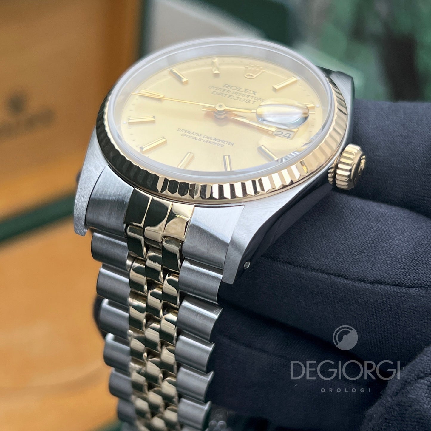 Rolex Datejust 16233 Jubilee Champagne Indici