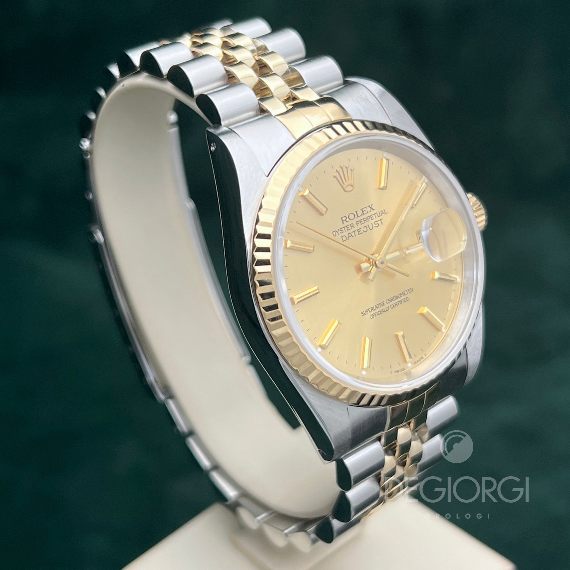 Rolex Datejust 16233 Jubilee Champagne Indici