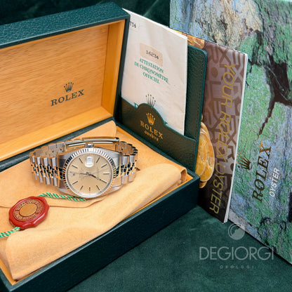 Rolex Datejust 16234 36 mm Acciaio Jubilee Argento