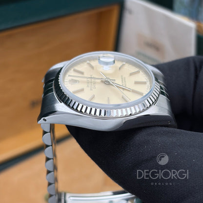 Rolex Datejust 16234 36 mm Acciaio Jubilee Argento