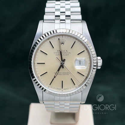 Rolex Datejust 16234 36 mm Acciaio Jubilee Argento