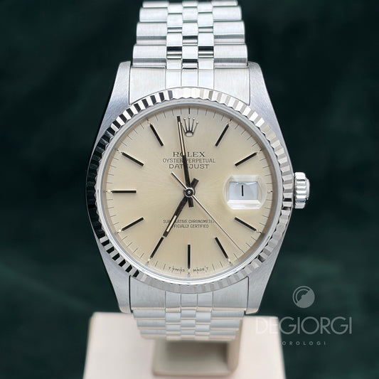 Rolex Datejust 16234 36 mm Acciaio Jubilee Argento
