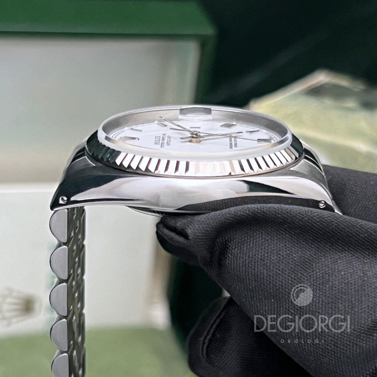 Rolex Datejust 16234 Jubilee Bianco Romani Piccoli