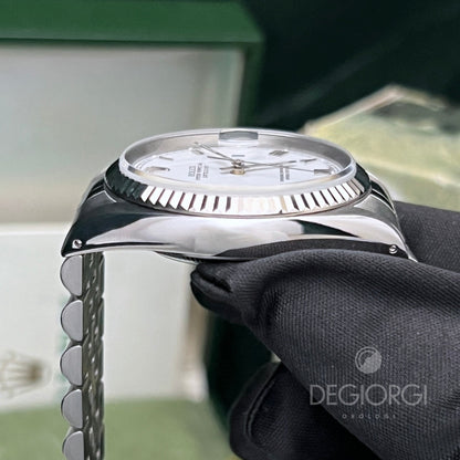 Rolex Datejust 16234 Jubilee Bianco Romani Piccoli