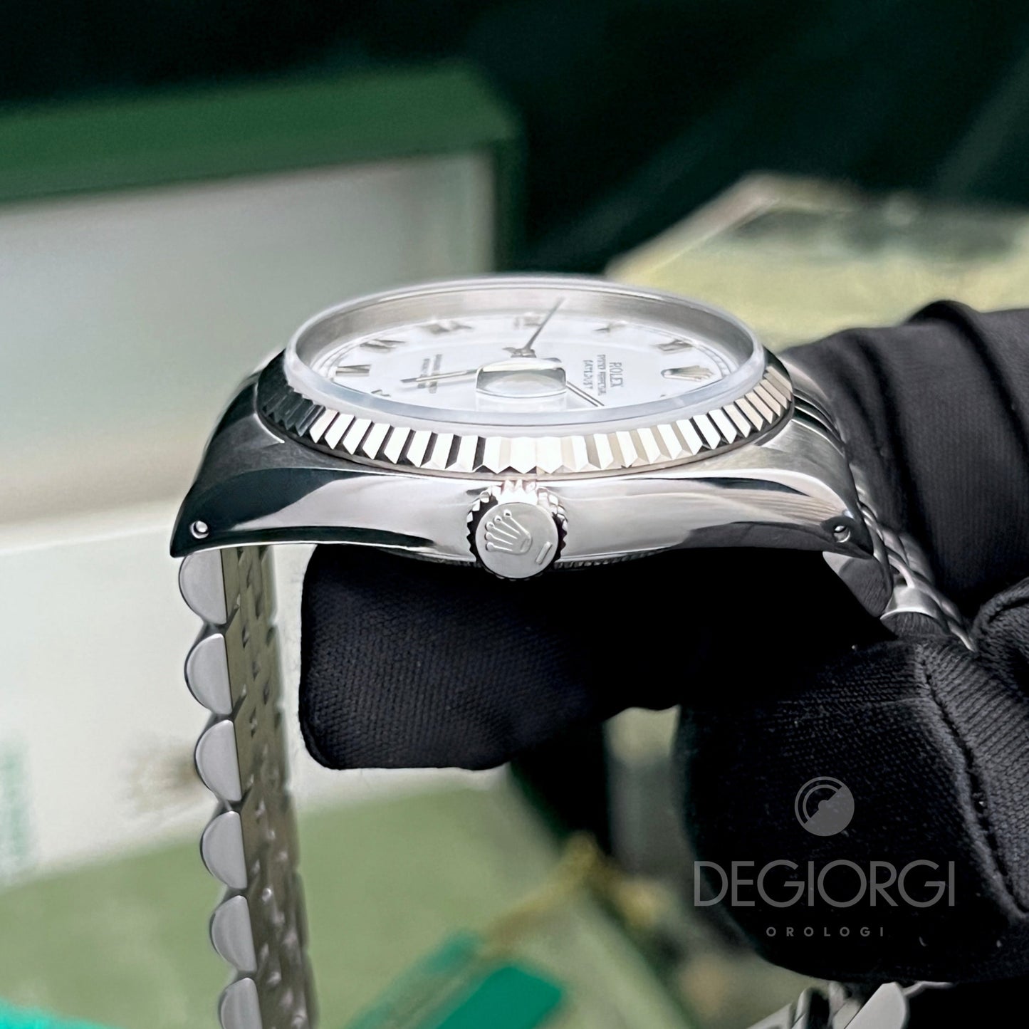 Rolex Datejust 16234 Jubilee Bianco Romani Piccoli