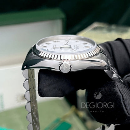 Rolex Datejust 16234 Jubilee Bianco Romani Piccoli