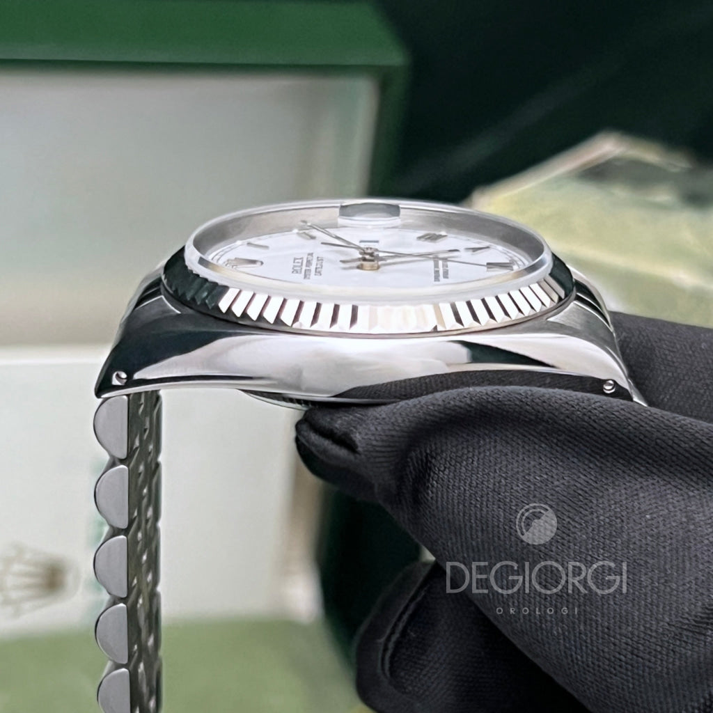 Rolex Datejust 16234 Jubilee Bianco Romani Piccoli