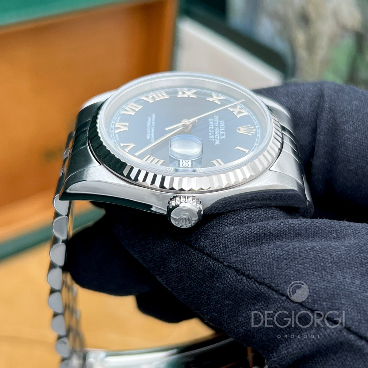 Rolex Datejust 16234 Jubilee Blu Romani