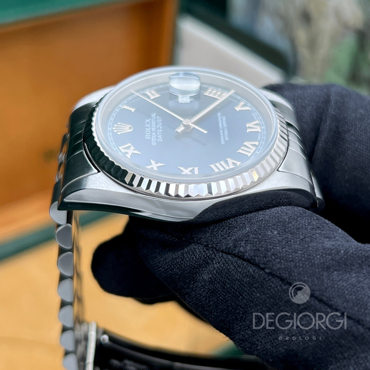 Rolex Datejust 16234 Jubilee Blu Romani