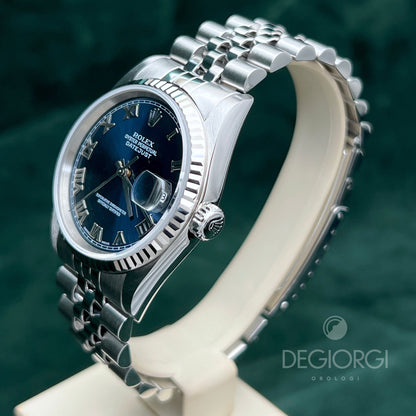 Rolex Datejust 16234 Jubilee Blu Romani