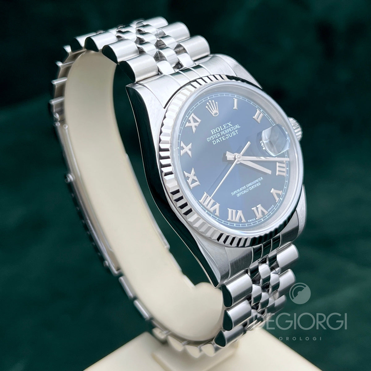 Rolex Datejust 16234 Jubilee Blu Romani