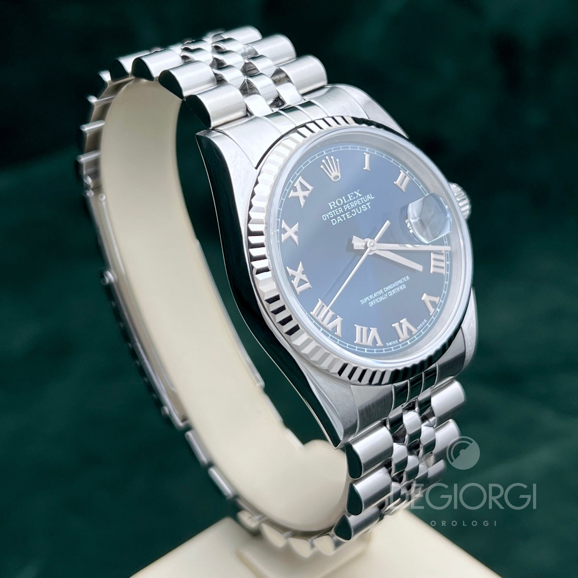 Rolex Datejust 16234 Jubilee Blu Romani