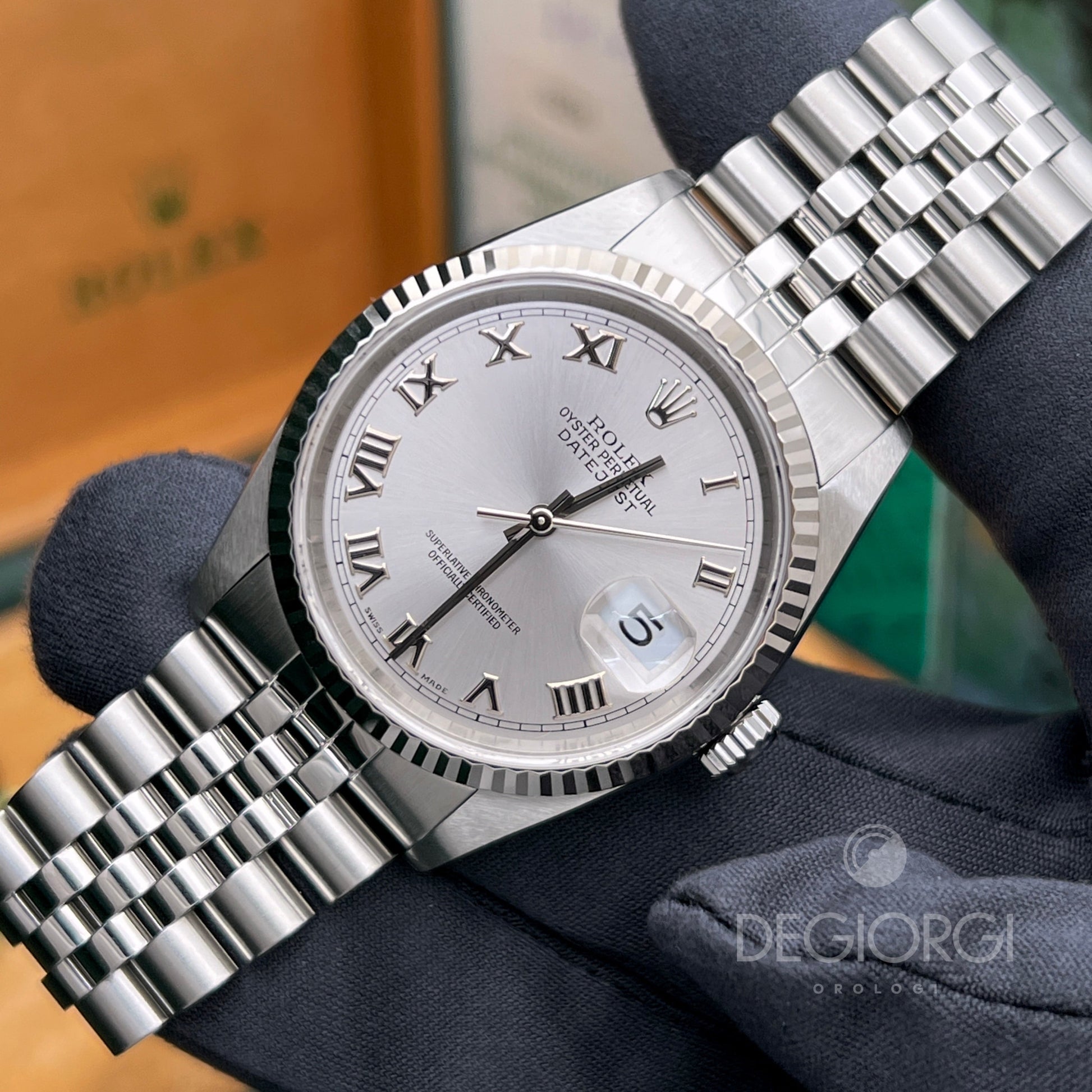 Rolex Datejust 16234 Jubilee Grigio Romani