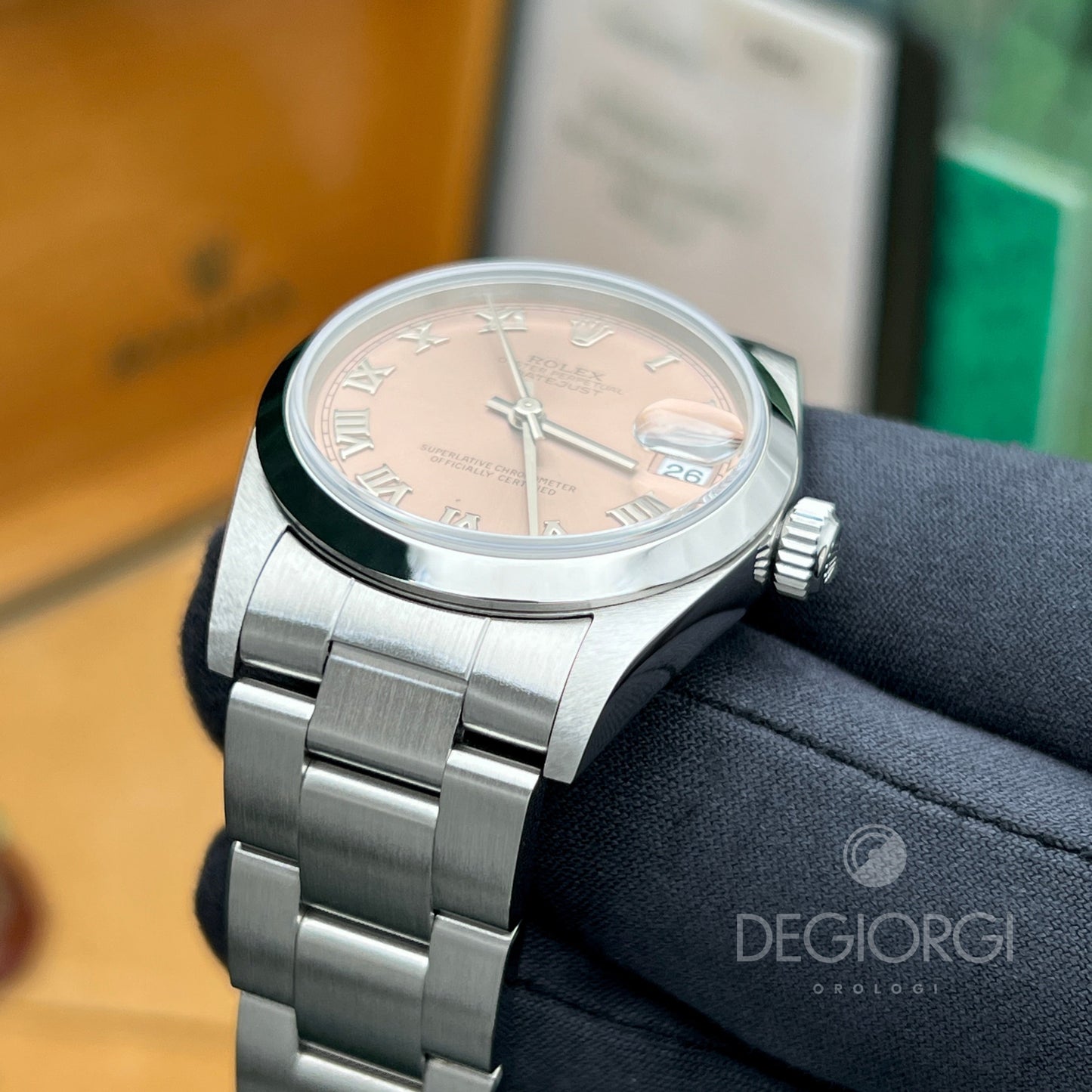 Rolex Datejust 78240 Oyster Rosa Romani 31 Mm