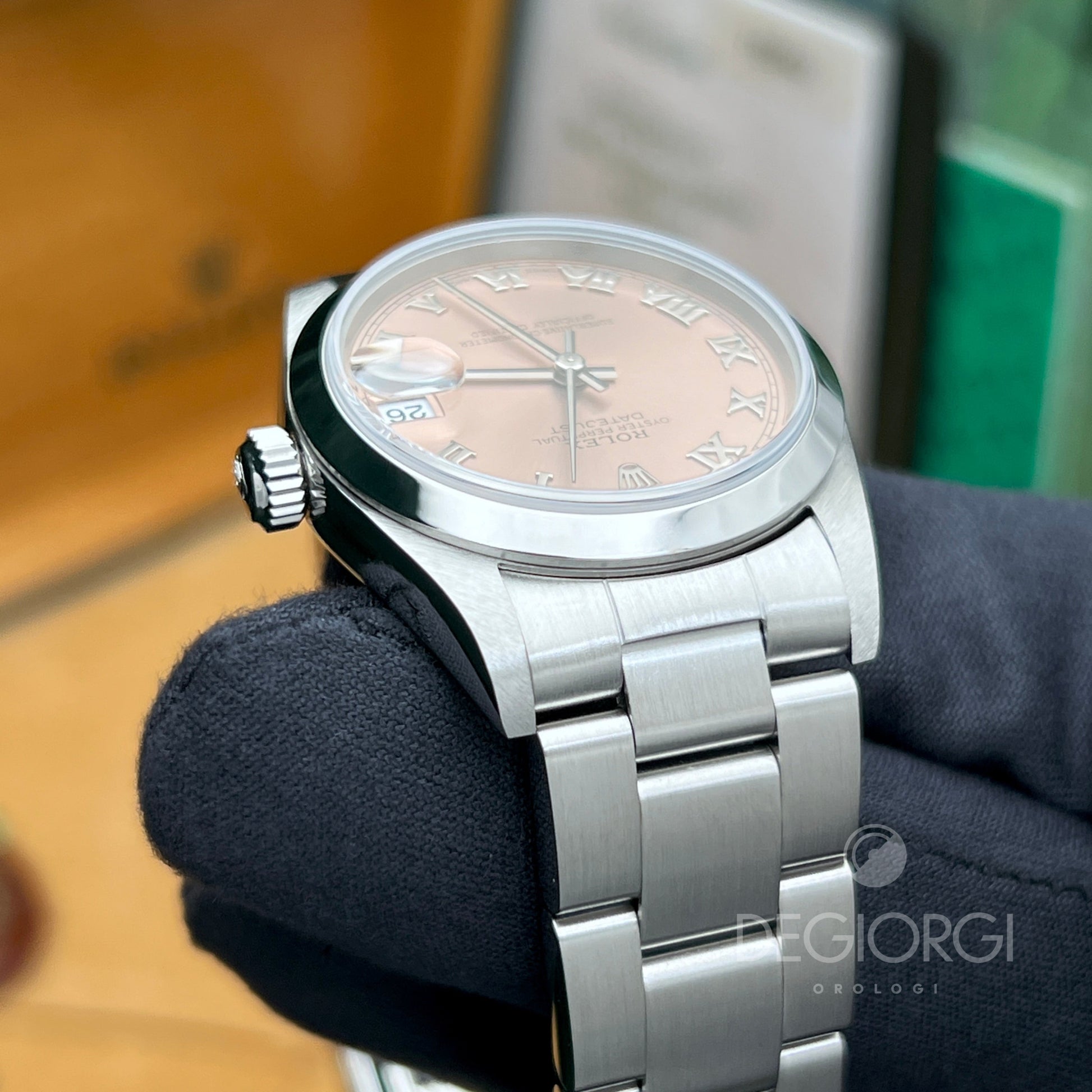 Rolex Datejust 78240 Oyster Rosa Romani 31 Mm