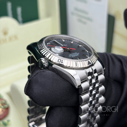 Rolex Datejust Turn o Graph 116264 Jubilee 36 mm Nero