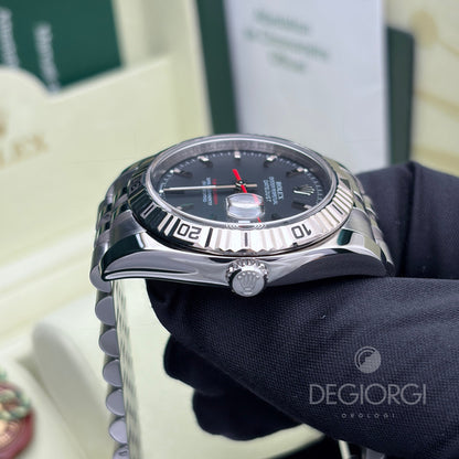 Rolex Datejust Turn o Graph 116264 Jubilee 36 mm Nero