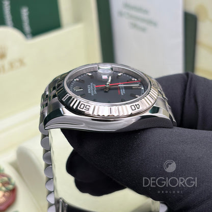 Rolex Datejust Turn o Graph 116264 Jubilee 36 mm Nero