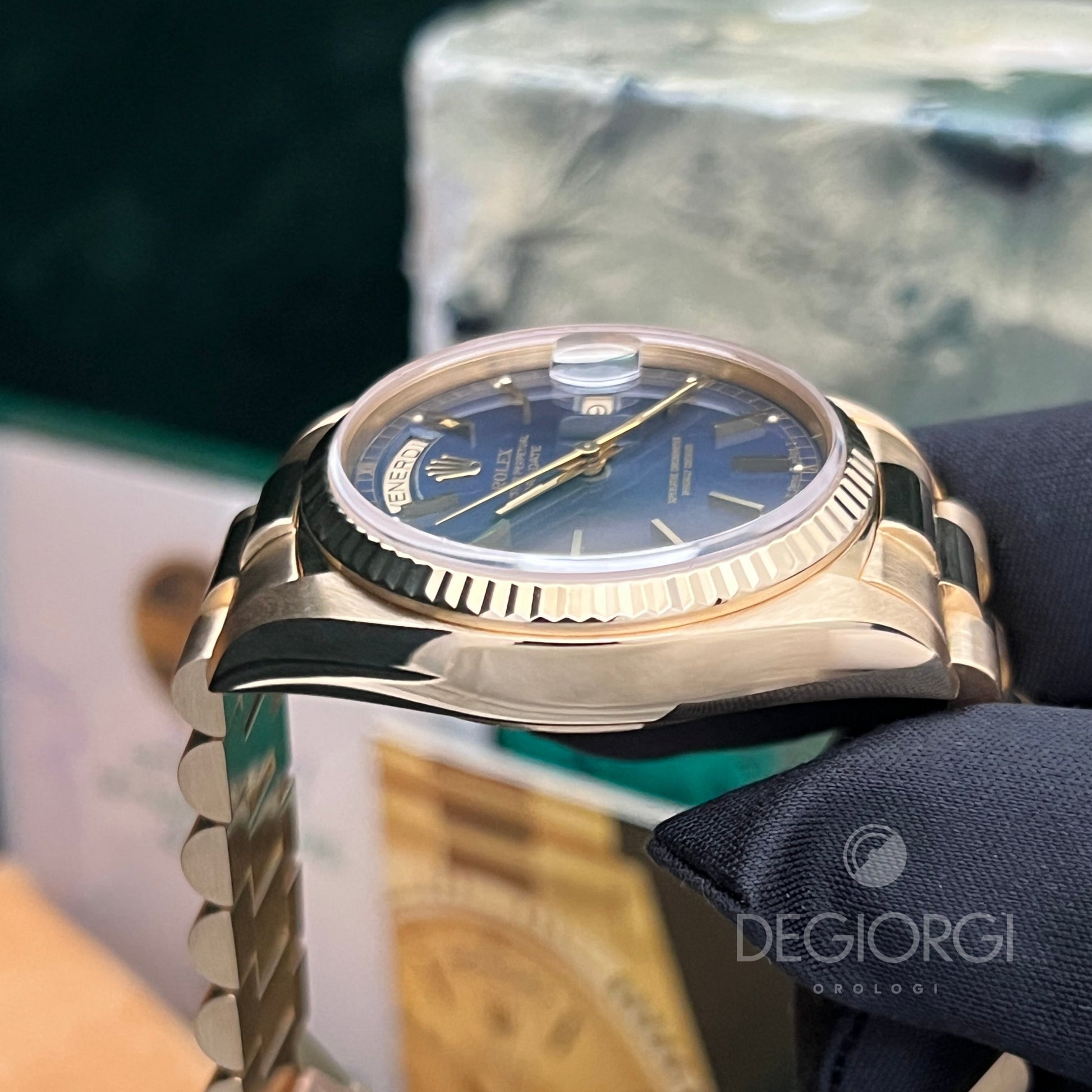 Rolex Day-Date 18038 Blu President