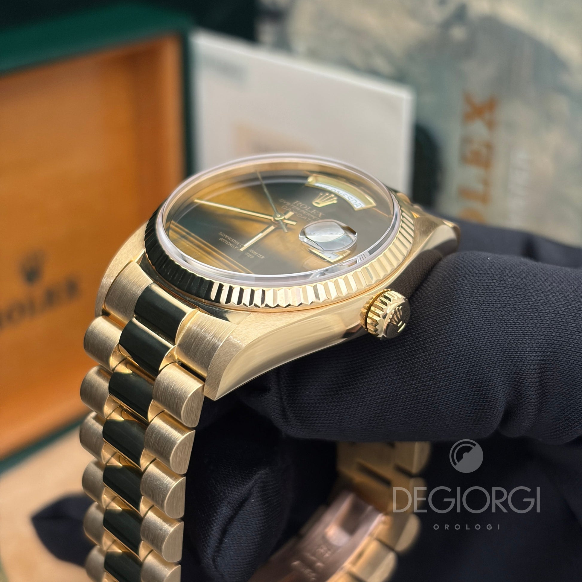 Rolex Day-Date 18038 President 36 mm Occhio di Tigre Tiger Eye