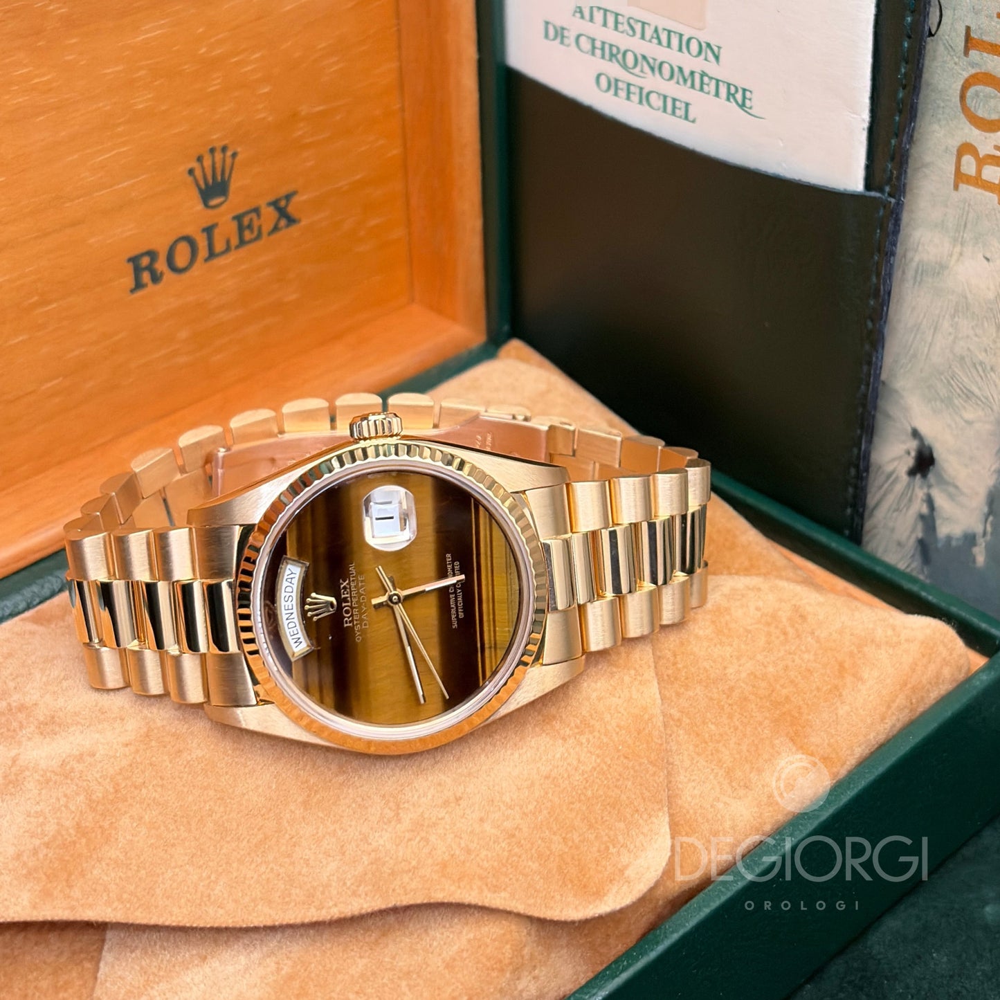Rolex Day-Date 18038 President 36 mm Occhio di Tigre Tiger Eye