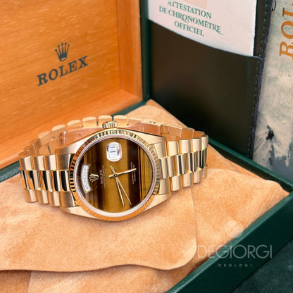 Rolex Day-Date 18038 President 36 mm Occhio di Tigre Tiger Eye