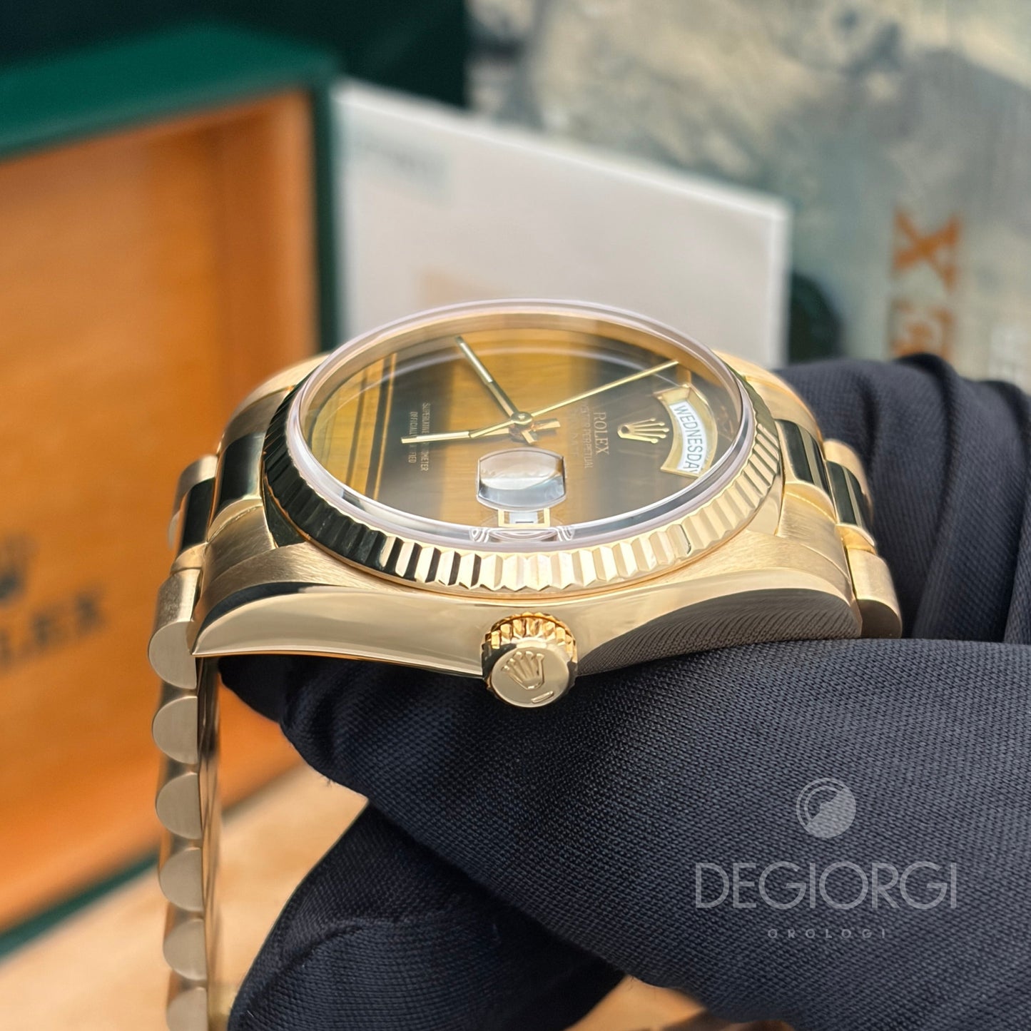 Rolex Day-Date 18038 President 36 mm Occhio di Tigre Tiger Eye