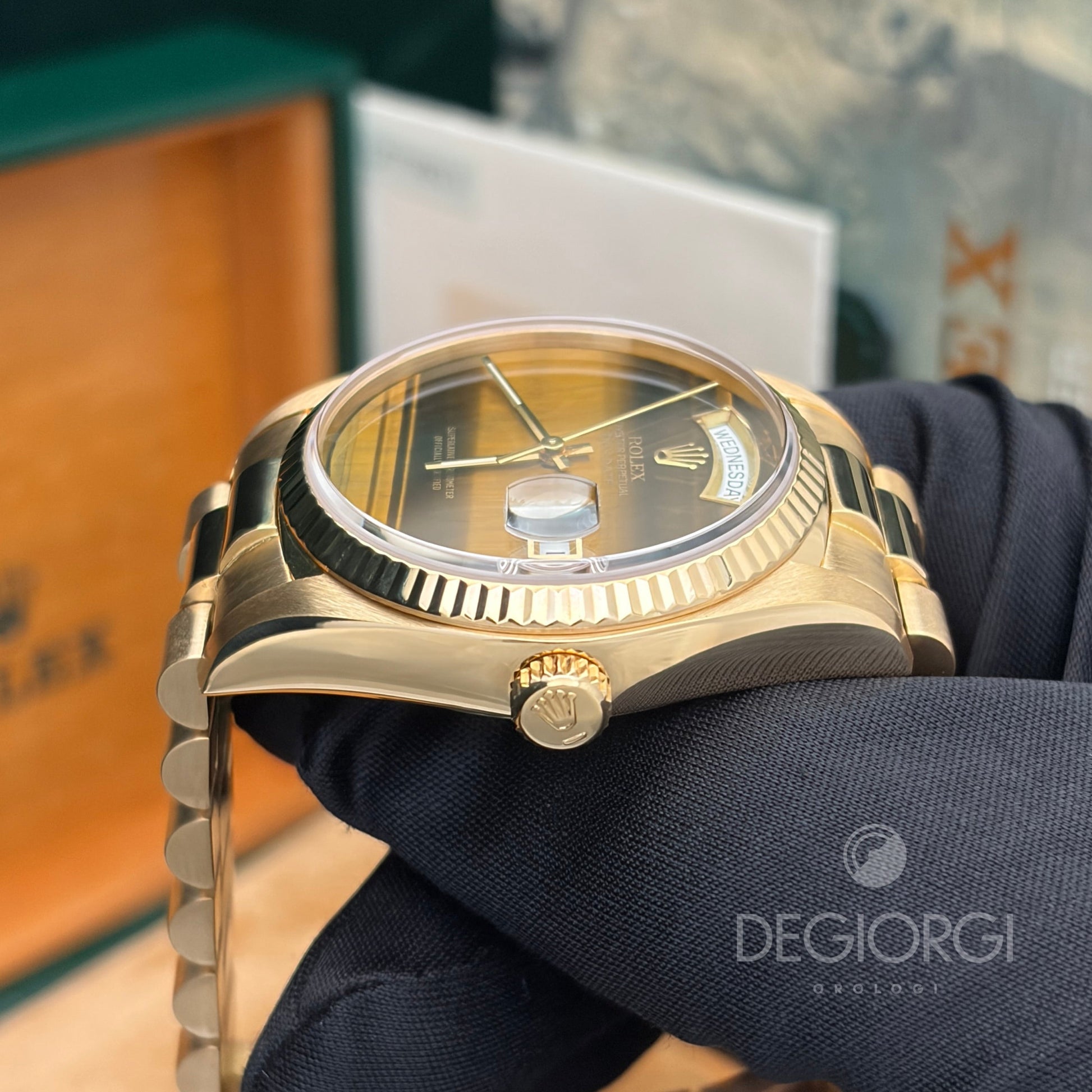 Rolex Day-Date 18038 President 36 mm Occhio di Tigre Tiger Eye