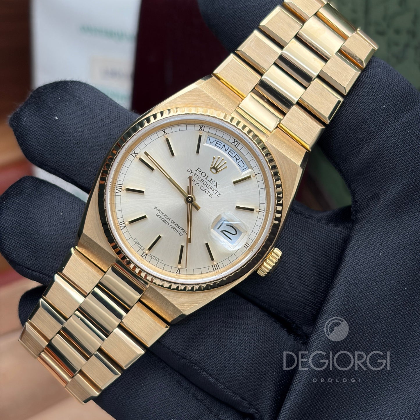 Rolex Day-Date Oysterquartz 19018 Oro giallo 36 mm President