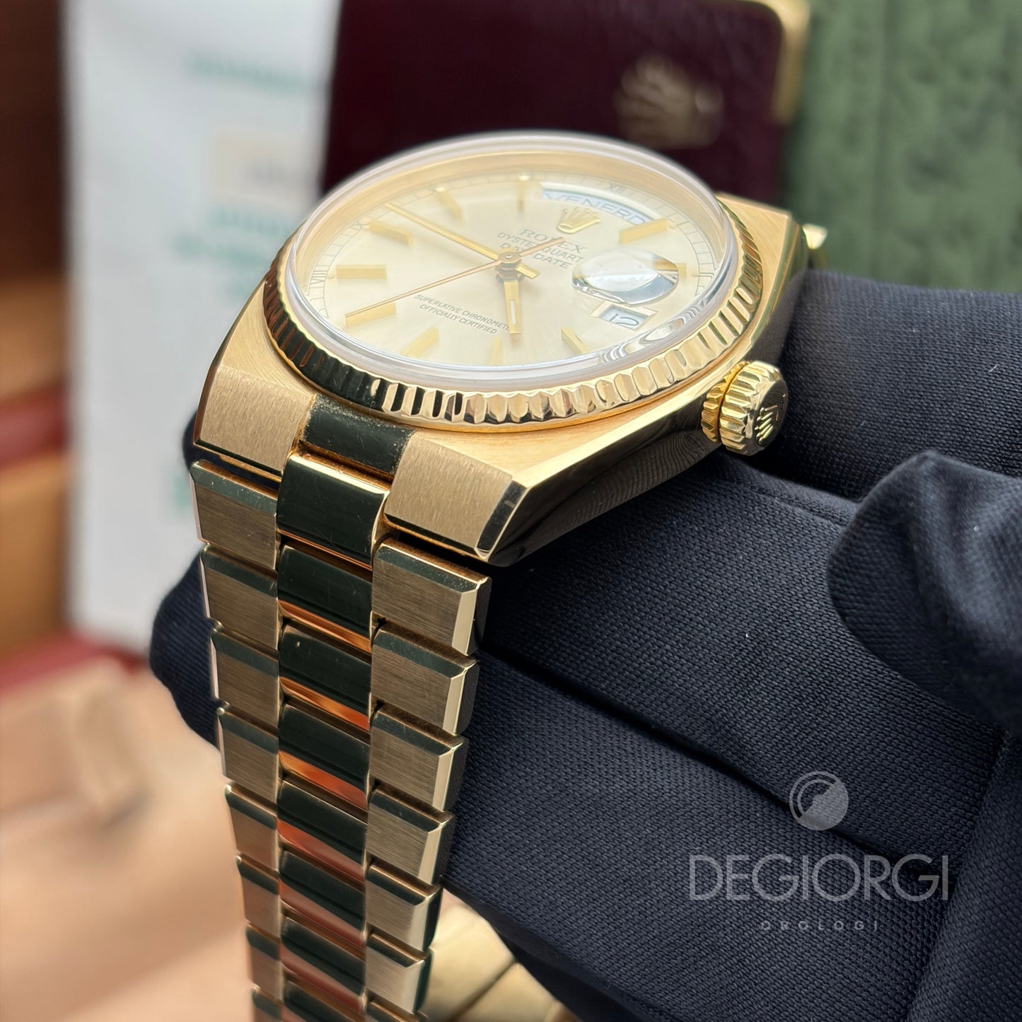 Rolex Day-Date Oysterquartz 19018 Oro giallo 36 mm President