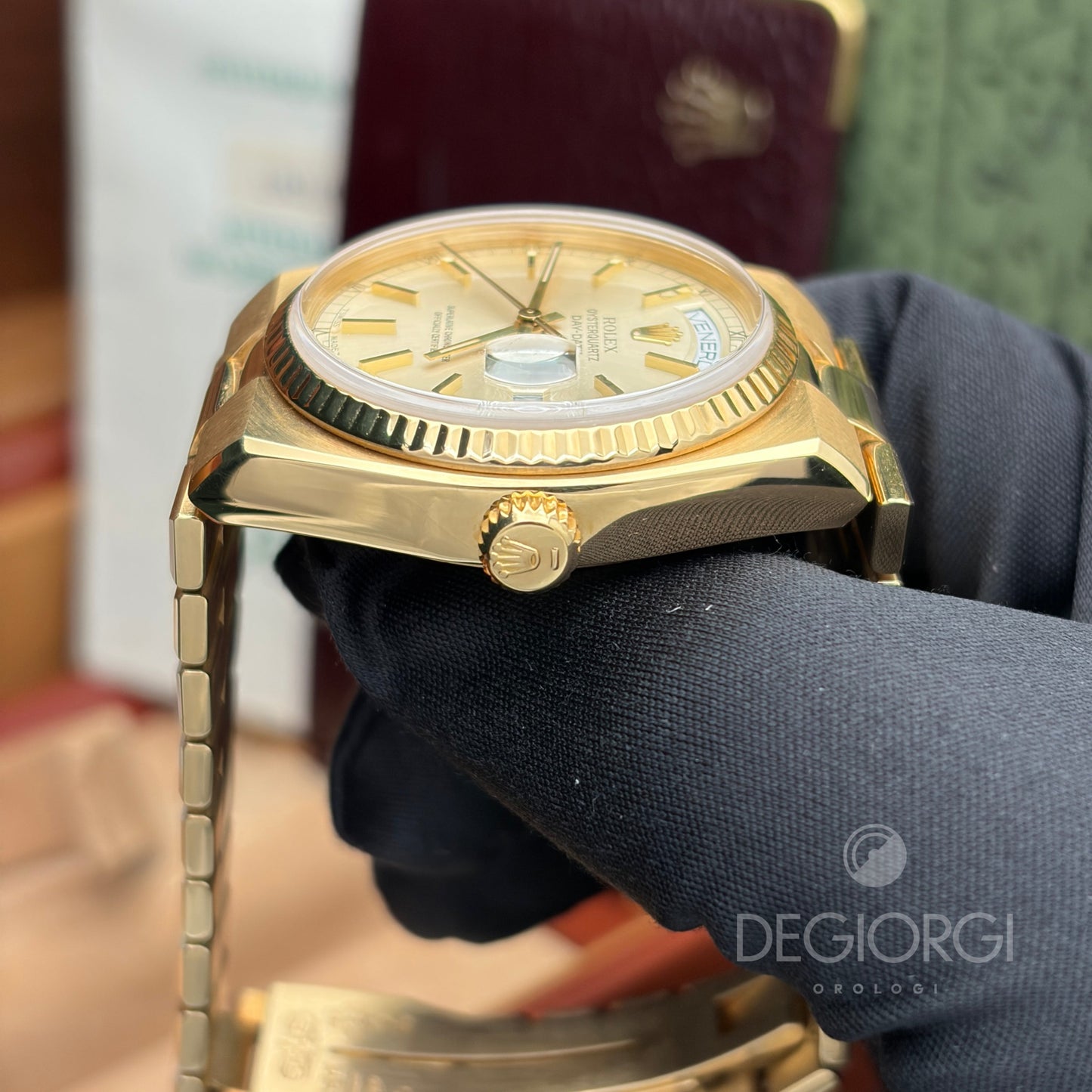 Rolex Day-Date Oysterquartz 19018 Oro giallo 36 mm President