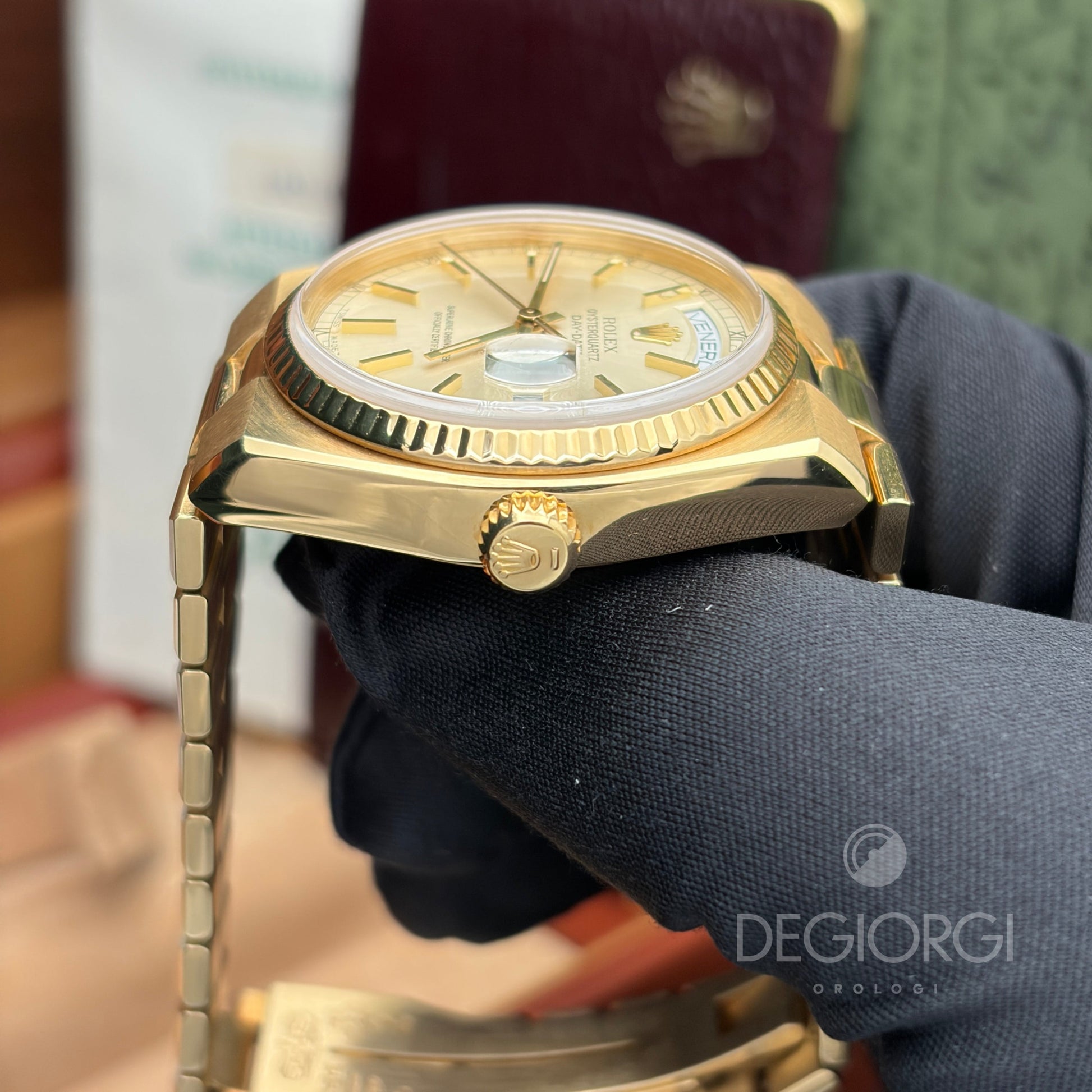 Rolex Day-Date Oysterquartz 19018 Oro giallo 36 mm President