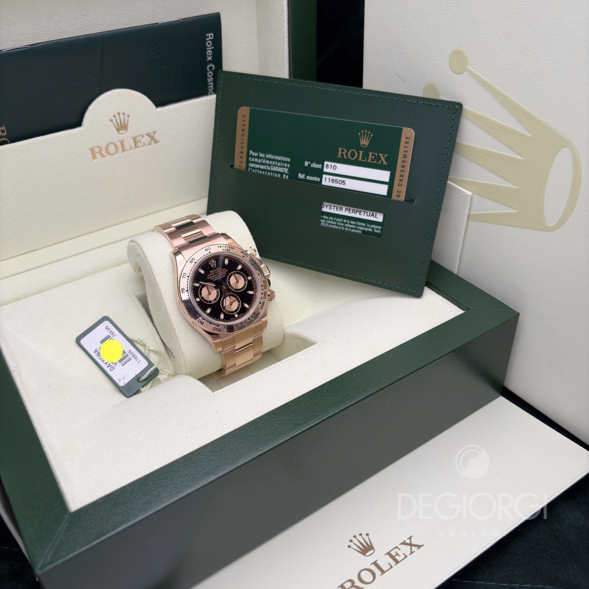 Rolex Daytona 116505 Oyster 40 mm Everose Oro rosa
