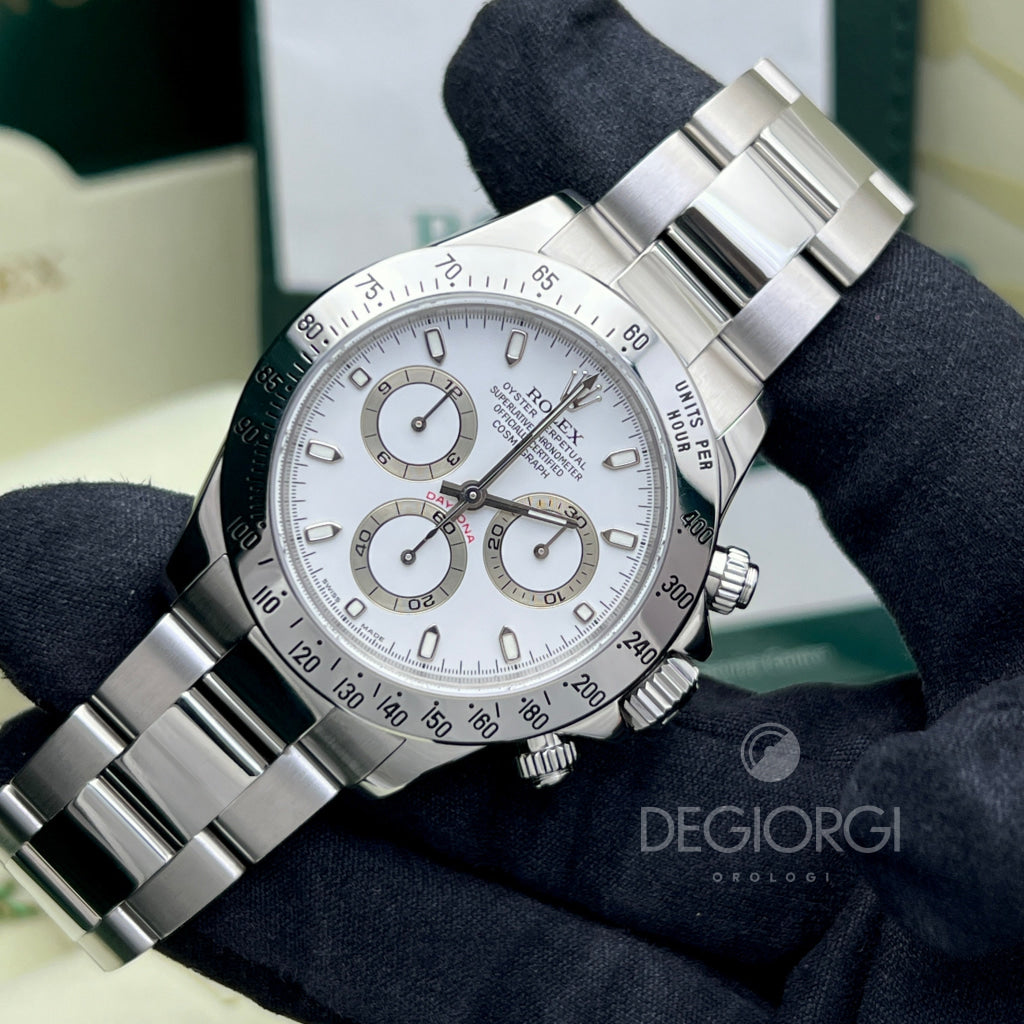 Rolex Daytona 116520 Bianco Slim Hands
